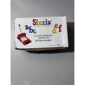 Sizzix Fun Sherif UPPERCASE Alphabet Set 26 Dies Included